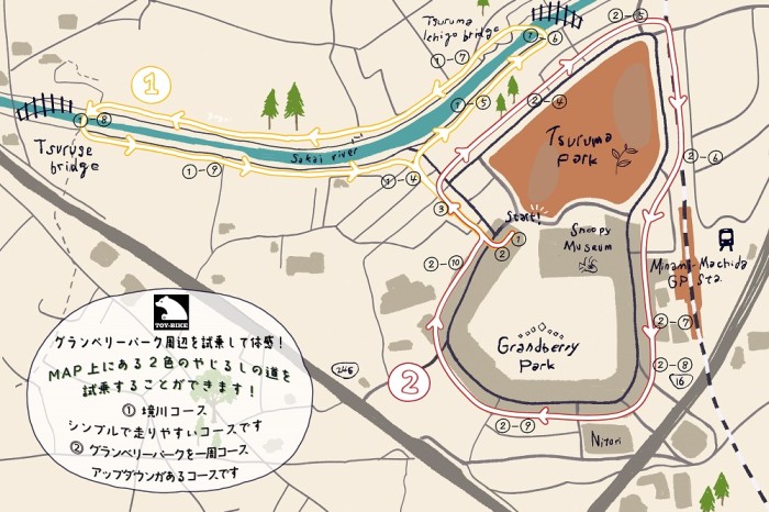 トイファクトリー東京店試乗コースのご案内